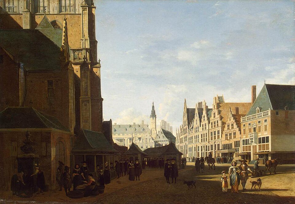 Gerrit Berckheyde — Grote Markt in Haarlem