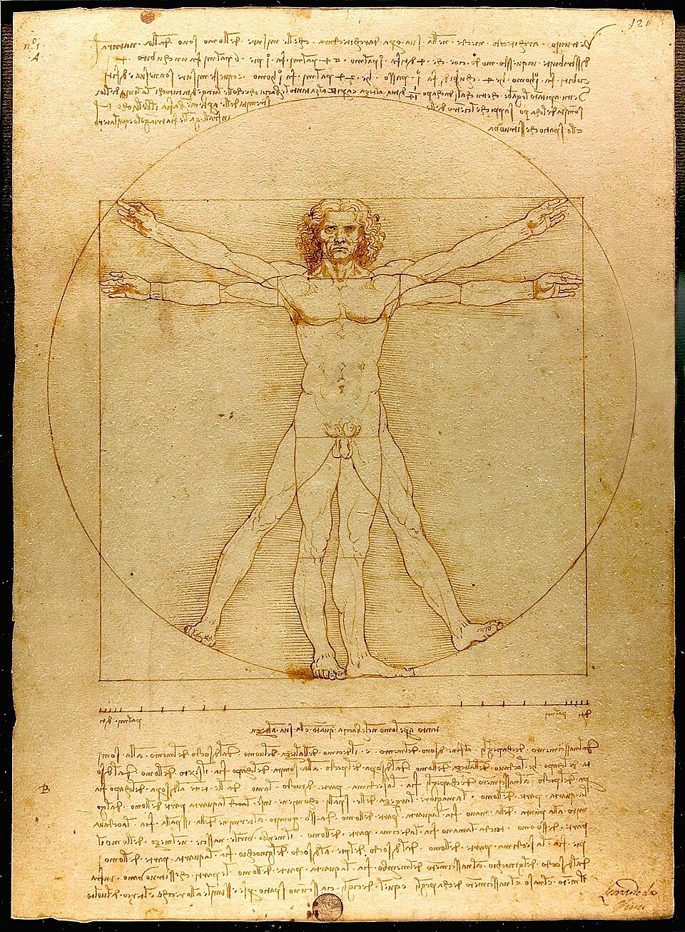 Leonardo da Vinci — Der Vitruvianische Mensch